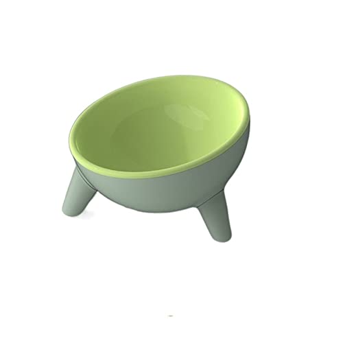 SUICRA Futternäpfe Pet Supplies High-Legged Inclined Food Bowl (Color : Green) von SUICRA