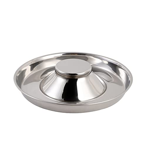 SUICRA Futternäpfe Stainless Steel Pet Bowl Large Anti-Slip Slow Food Pet Bowl (Size : 30cm) von SUICRA