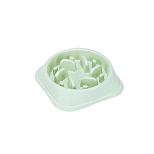 SUICRA Futternäpfe Tragbare Hundeschüssel Anti Choke Hund Fütterung Lebensmittelschüsseln Welpe Langsam Essen Hund Katze Schüsseln Feeder Dish Pet Bowl Pet Produktbedarf (Color : Green) von SUICRA
