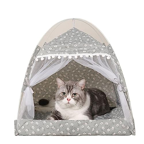 SUICRA Haustierbetten Cat Tent Bed Pet Products The General Floors Cat House Pet Small Dog House Accessories Products (Color : Green, Size : M) von SUICRA