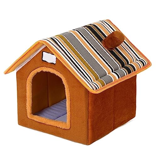 SUICRA Haustierbetten Indoor Pet House for Small Medium Dogs Soft Cat Bed Tent Dog Bed with Removable Cushion Travel (Size : M 43x37x43cm) von SUICRA