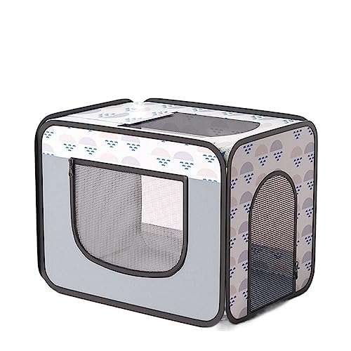 SUICRA Haustierbetten Pet Dryer Grooming House Cat Cage Dogs Hair Dryer Blow Box Tent Room for Dog Cats (Color : Gray, Size : S(45x30x40cm)) von SUICRA