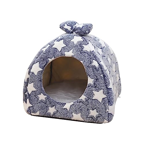 SUICRA Haustierbetten Soft Cat Bed Pet Tent Cave Comfortable (Color : Size L) von SUICRA