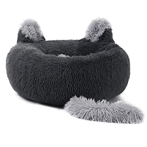 SUICRA Haustierbetten Winter Warm Cave Sleeping Bed Nest for Dog Indoor Pet Shelter Suitable for Small to Medium Sized Dogs and Cats Weatherproof (Color : 2, Size : 40CM) von SUICRA