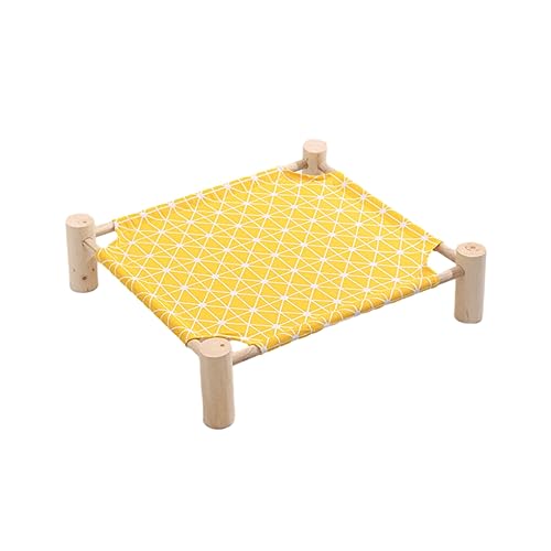 SUIOPPYUW Abnehmbares und waschbares Haustierbett aus Kiefernholz sorgt für Haltbarkeit. Hundebett aus Holzstoff. Kleines Haustier Holzbett. Erhöhtes Haustierbett, S gelber Boden rhom SUIOPPYUW Abnehmbares und waschbares Haustierbett aus Kiefernholz sorgt für Haltbarkeit. Hundebett aus Holzstoff. Kleines Haustier Holzbett. Erhöhtes Haustierbett, S gelber Boden rhom von SUIOPPYUW