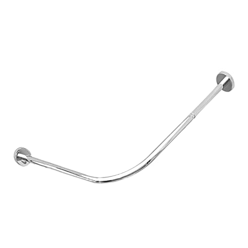 SUIOPPYUW Duschvorhangständer, ausziehbar, platzsparend, für Schienen, Wandmontage, Ecke, rostfrei, schwer beladen, für Badzubehör SUIOPPYUW Duschvorhangständer, ausziehbar, platzsparend, für Schienen, Wandmontage, Ecke, rostfrei, schwer beladen, für Badzubehör von SUIOPPYUW