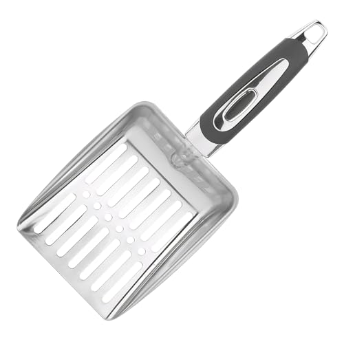 SUIOPPYUW Massiver Griff, Metallschaufel, Siebabstand für saubere Streu, Katzenstreuschaufel, Metall mit tiefem Schieber, für Unisex, Primärfarben SUIOPPYUW Massiver Griff, Metallschaufel, Siebabstand für saubere Streu, Katzenstreuschaufel, Metall mit tiefem Schieber, für Unisex, Primärfarben von SUIOPPYUW