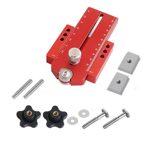 SUIOPPYUW Präzisions Querschnittschlitten für Tischkreissäge, Führungsschiene für Tischkreissägen, dünne Ritzen, Führungsschiene für Tischkreissägen mit T Bolzen, Aluminiumlegierung von SUIOPPYUW