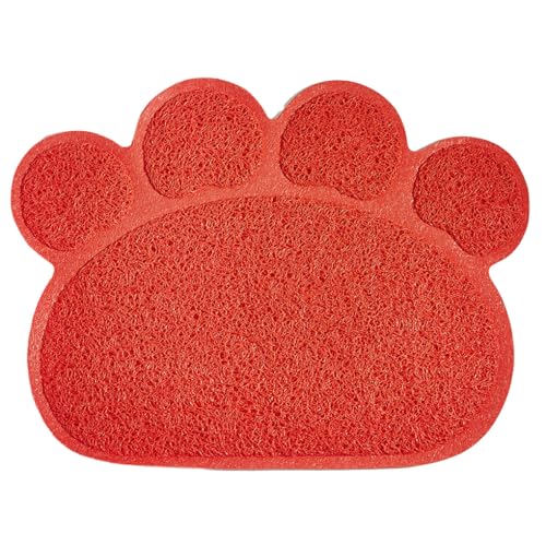 SUIOPPYUW Sauber bleiben, Katzenstreu Auffangmatte, rutschfeste Unterseite und multifunktionale Katzenstreu Auffangmatte, PVC Katzenstreu Matte, waschbar, Rot SUIOPPYUW Sauber bleiben, Katzenstreu Auffangmatte, rutschfeste Unterseite und multifunktionale Katzenstreu Auffangmatte, PVC Katzenstreu Matte, waschbar, Rot von SUIOPPYUW
