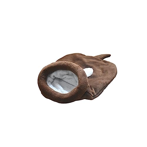 SUIOPPYUW Warmes und bequemes Haustiernest für Ihre pelzigen Freunde. Schlafendes Stoffbett für Katzen und Hunde. Super süßes Schlafsacknest, Kaffee, L SUIOPPYUW Warmes und bequemes Haustiernest für Ihre pelzigen Freunde. Schlafendes Stoffbett für Katzen und Hunde. Super süßes Schlafsacknest, Kaffee, L von SUIOPPYUW