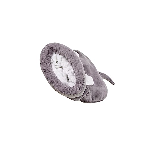 SUIOPPYUW Warmes und bequemes Haustiernest für Ihre pelzigen Freunde. Schlafendes Stoffbett für Katzen und Hunde. Super süßes Schlafsacknest, grau, M SUIOPPYUW Warmes und bequemes Haustiernest für Ihre pelzigen Freunde. Schlafendes Stoffbett für Katzen und Hunde. Super süßes Schlafsacknest, grau, M von SUIOPPYUW