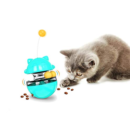 Cat Treat Puzzle, Cat Treat Dispenser Toy Cat Treat Toy, Tumbler Interactive Ball Cat Puzzle Feeder, Cat Food Puzzle Cat Food Ball Cat Snacks Temptations, Food Puzzle Toys for Cats von SUJAYU