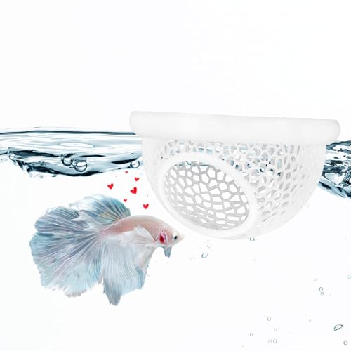 Schwimmende Betta Verstecken All-in-One-Aquarium Hängematte, Feeder und sicherer Ruhe-Spot für Stress freie Fischtanks ästhetisch entworfene dekorative 3D-Fischtanks Ornament Schwimmende Betta Verstecken All-in-One-Aquarium Hängematte, Feeder und sicherer Ruhe-Spot für Stress freie Fischtanks ästhetisch entworfene dekorative 3D-Fischtanks Ornament von SUMKTO