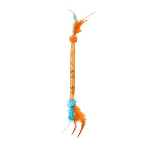 Elastische Net Rohrkatzen Katzen Zauberstab Spielzeug Mit Hellem Farben Und Glocken Farbenfrohen Interaktiven Stock Um Interaktive Spiel Ihres Aufmerksamkeits Zu Erfassen von SUMMITDRAGON