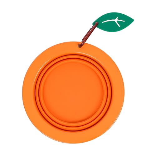 SUMMITDRAGON Platz Sparende Faltbare Hundeschale 350 Kapazität Silikon Futterhäuse Freien Wanderverteilung Freien Wasserspender Silikon Pet Bowl von SUMMITDRAGON