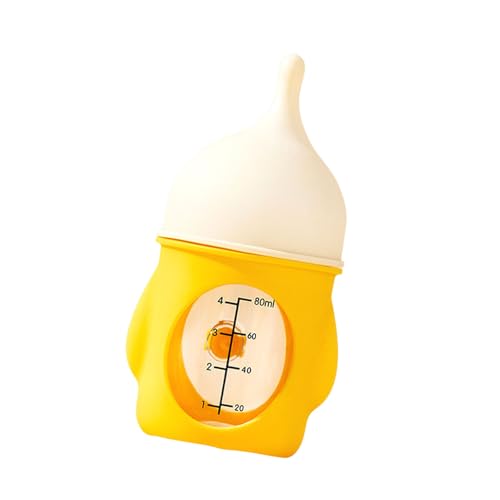 SUMMITDRAGON Praktische Tierfütterungsflasche Mit Klarem Maßstab Und Silikonnippel Accessoire Für Neugeborene Kätzchen Welpen 80 Silikon Brustwarzenflasche von SUMMITDRAGON