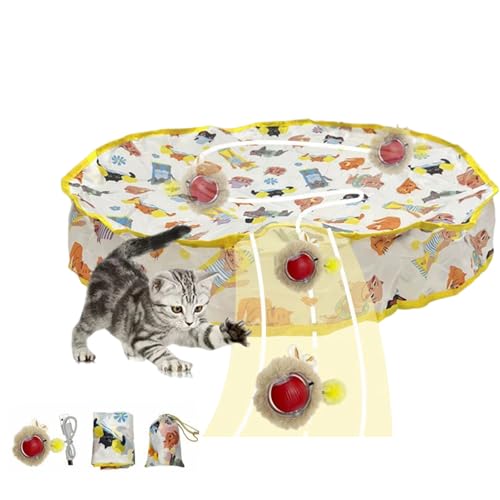 SUMMITDRAGON 28 Zoll Interaktion Spiele Mit Wiederaufladbarer Bewegung Aktivierter Katzen Spielzeugball Automatischer Teaser Für Kätzchen Spaß Schnelles Rolling Toy SUMMITDRAGON 28 Zoll Interaktion Spiele Mit Wiederaufladbarer Bewegung Aktivierter Katzen Spielzeugball Automatischer Teaser Für Kätzchen Spaß Schnelles Rolling Toy von SUMMITDRAGON