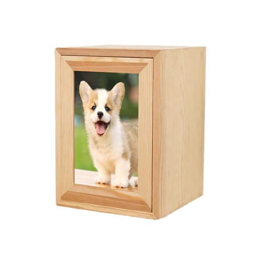SUMMITDRAGON Dekorative Haustier Urne Box Mit Foto Haustier Katzen Hunde Begräbnisversorgung Kann EIN Foto Zum Gedenken Auf Katzen Und Hunde Wohnzimmer Memorials Dekoration Platzieren von SUMMITDRAGON