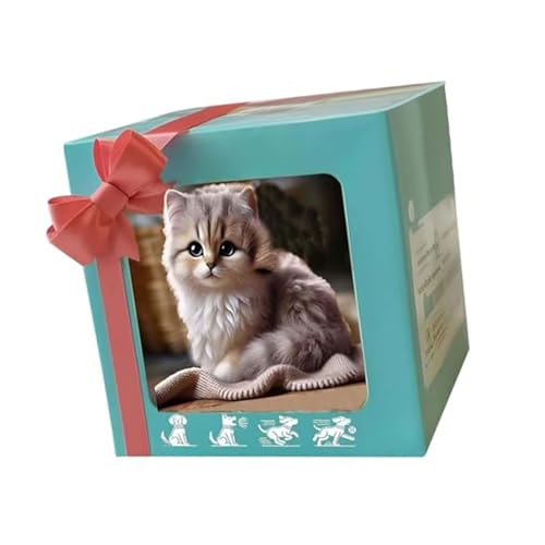 SUMMITDRAGON Intelligence Katzen Begleiter Plüschspielzeug Mit Bellenden Schwanzwedel Traktionsseil Design Für Kleinkind Lernen Interaktion Bellen Katzen Plüschspielzeug Zu Kriechen von SUMMITDRAGON