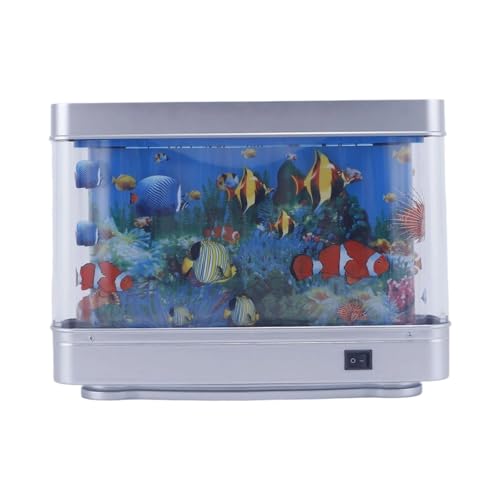 SUMMITDRAGON Künstliche Aquariumdekoration LED Sea Szene Tischlampe Perfekt Für Und Büro Nachtleuchte Künstlerische Fischtanks Nachtlampe von SUMMITDRAGON