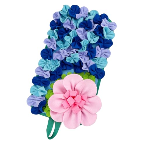 SUMMITDRAGON Langsames Feeder Pad Für Kleine Tiere Die Puzzlespielzeug Mit Blumenform Polyester Stoff Fördern Futterinstinkte Polyester Futterpolster von SUMMITDRAGON
