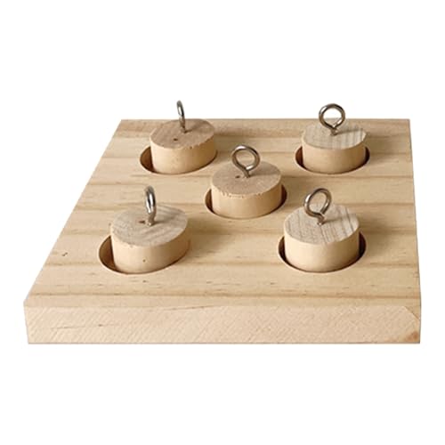 SUMMITDRAGON Pet Bird Climbing Toy Für Papageien Mahlen Holzschleife Kauspielzeug Für Käfig Vogel Molar Tastaturform Trainingset Set von SUMMITDRAGON
