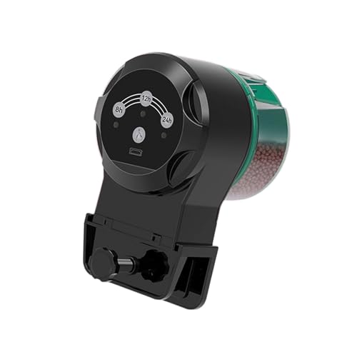 SUMMITDRAGON Regulierbare Aquarien Fischfuttermittel Auto Timer Batterieantriebspanzer Spender Für Pellets Flohs Stick Spender Regulierbarer Steuerungs Aquarien Feeder von SUMMITDRAGON