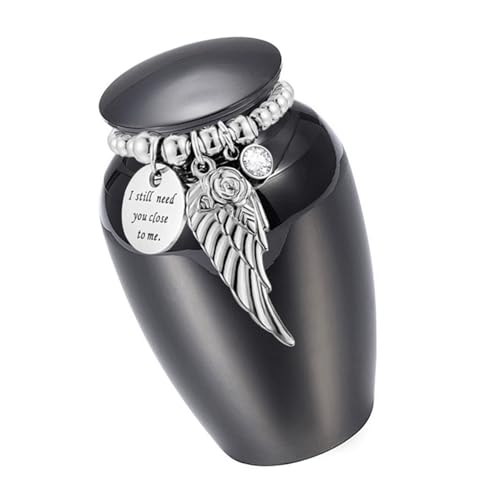 SUMMITDRAGON Rostproofes Pet Memorial Urnen Aschebehälter Mit Perlenflügel Dekoren Und Leckdeckel Für Hundekatzen Ashes Konservierung Rustriesistentes Haustier Gedenksurne SUMMITDRAGON Rostproofes Pet Memorial Urnen Aschebehälter Mit Perlenflügel Dekoren Und Leckdeckel Für Hundekatzen Ashes Konservierung Rustriesistentes Haustier Gedenksurne von SUMMITDRAGON