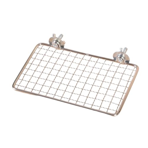 SUMMITDRAGON Vogelkäfig Papageien Ruheplattform Edelstahl Net Bird Barch Stand Shelf Zur Verbesserung des Komforts Und Der Luftzirkulation von SUMMITDRAGON