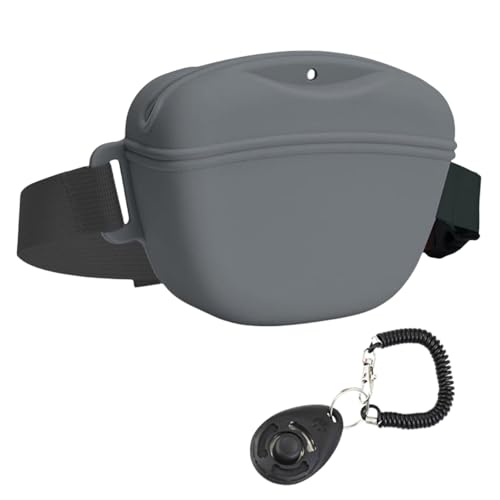 SUMMITDRAGON wasserdichte Hunde Snacks Beutel Mit Trainingsklickern Für Praktische Silikon Leckerbissen Tasche Für Hundetrainer Hundetrainer von SUMMITDRAGON