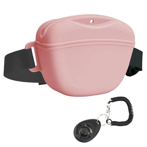 SUMMITDRAGON wasserdichte Hunde Snacks Beutel Mit Trainingsklickern Für Praktische Silikon Leckerbissen Tasche Für Hundetrainer Hundetrainer von SUMMITDRAGON