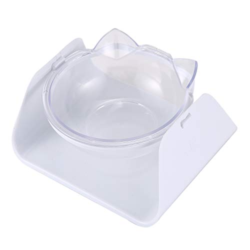 SUN-K 15 Grad Verstellbare Futter Napf Hund Katze Verstellbare Futter Napf Waterer FüTterung Futter Haustier Hunde Dish Feeder Geschirr Weiß von SUN-K