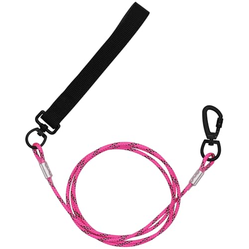 SUNDEE Hundeleine mit bequemem, gepolstertem Griff für große und mittelgroße Haustiere, starkes Stahlseil für Kontrolltraining oder Spazierengehen, mit Doppelschnalle, 1,8 m, Rosa SUNDEE Hundeleine mit bequemem, gepolstertem Griff für große und mittelgroße Haustiere, starkes Stahlseil für Kontrolltraining oder Spazierengehen, mit Doppelschnalle, 1,8 m, Rosa von SUNDEE