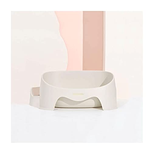 Katzentoilette Offener Wurf Box Große Katze Versorgung Katze Wurf Einfache Katze Toilette Offene Katze Kacke Topf in Kätzchen Töpfchen Antispritzen Katzenklo (Color : A) von SUNESA