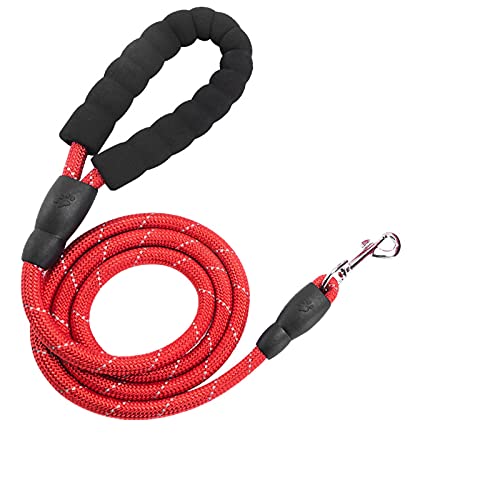 Zugseil für Haustiere Starke Hundeleine, Seilleine mit bequemen gepolstertem Griff und hochreflektierenden Threads dauerhafte Hundeleinen for mittlere und große Hunde Hundeleine für Welpen (Size : M Zugseil für Haustiere Starke Hundeleine, Seilleine mit bequemen gepolstertem Griff und hochreflektierenden Threads dauerhafte Hundeleinen for mittlere und große Hunde Hundeleine für Welpen (Size : M von SUNESA
