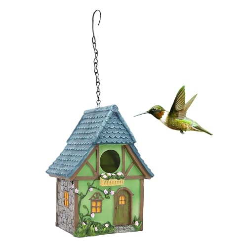 Harz-Vogelnest, Vogelhaus für Draußen, Hängender Hausnest Kasten, Hängender Garten Im Freien, Dekorativer Vogel Fütterer, Garten Im Freien für Kolibri und Anderen Vogel, von SUNFECILI