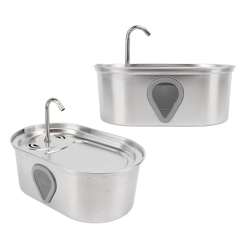 Trinkbrunnen für Katzen, Edelstahl 304, 3,5 L, Leicht zu Warten, Automatischer, Zirkulierender, Gefilterter Trinkbrunnen für Haustiere Trinkbrunnen für Katzen, Edelstahl 304, 3,5 L, Leicht zu Warten, Automatischer, Zirkulierender, Gefilterter Trinkbrunnen für Haustiere von SUNFECILI