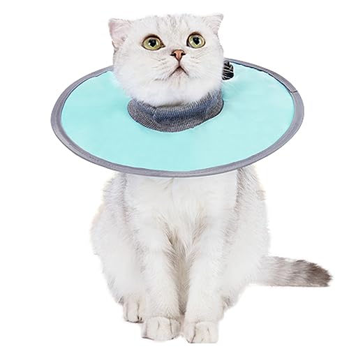 SUNFURA Cat Cone Collar, Soft Cat Calming Collars for Recovery, Protective Cat Recovery Cone Adjustable Elizabethan Head Cones for Cats Puppy Anti Lecken Wunden, Green L von SUNFURA