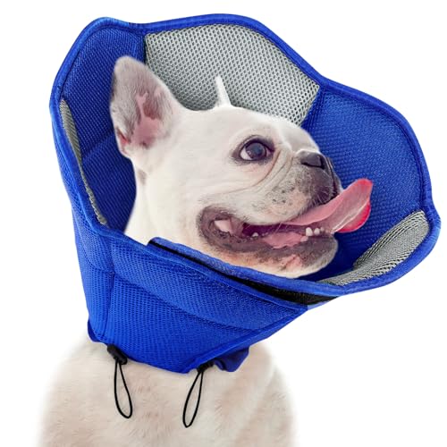 SUNFURA Hundekegel für Hunde nach Operationen, weiche Hundekegel Halsband für große, mittelgroße und kleine Hunde, verstellbare Hundehalsbänder, um das Lecken zu stoppen, schützende von SUNFURA