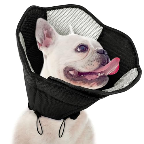SUNFURA Hundekegel – weicher Kegel für Hunde, um das Lecken zu stoppen, Alternative für Haustier-E-Halsband nach Operationen, verstellbares Haustier-Genesungshalsband für Wundheilung, Schwarz, Größe M SUNFURA Hundekegel – weicher Kegel für Hunde, um das Lecken zu stoppen, Alternative für Haustier-E-Halsband nach Operationen, verstellbares Haustier-Genesungshalsband für Wundheilung, Schwarz, Größe M von SUNFURA