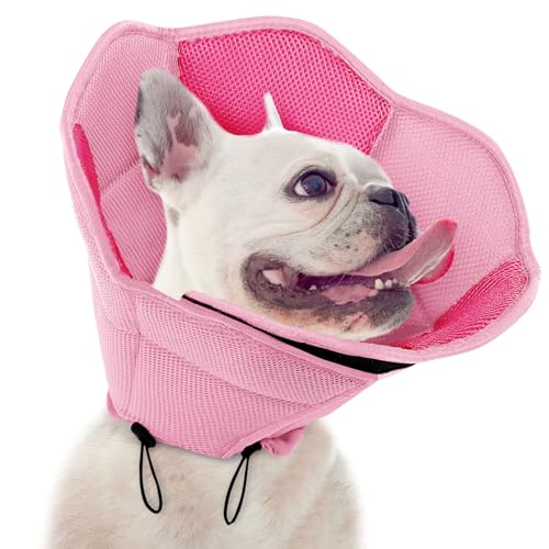 SUNFURA Hundekegel – weicher Kegel für Hunde, um das Lecken zu stoppen, Alternative für Haustiere nach Operationen, verstellbares Haustier-Genesungshalsband für Wundheilung, Rosa, Größe S SUNFURA Hundekegel – weicher Kegel für Hunde, um das Lecken zu stoppen, Alternative für Haustiere nach Operationen, verstellbares Haustier-Genesungshalsband für Wundheilung, Rosa, Größe S von SUNFURA