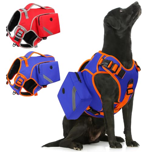 SUNFURA Hundeschwimmweste, Hundeschwimmweste zum Schwimmen Bootfahren, verstellbare Haustier-Schwimmweste mit Rettungsgriff, leicht, Lifesaver Pet Lifejacket Preserver für extra große Hunde, Blau 2XL SUNFURA Hundeschwimmweste, Hundeschwimmweste zum Schwimmen Bootfahren, verstellbare Haustier-Schwimmweste mit Rettungsgriff, leicht, Lifesaver Pet Lifejacket Preserver für extra große Hunde, Blau 2XL von SUNFURA