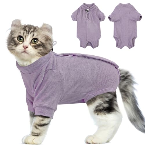 SUNFURA Katzen-Genesungsanzug für Damen, Anti-Lecken, Ganzkörper-Katzen-Chirurgie, Genesungsanzug mit Ärmeln, Kätzchen-Einteiler nach dem Spay, chirurgischer Genesungsanzug, männlicher Neuter SUNFURA Katzen-Genesungsanzug für Damen, Anti-Lecken, Ganzkörper-Katzen-Chirurgie, Genesungsanzug mit Ärmeln, Kätzchen-Einteiler nach dem Spay, chirurgischer Genesungsanzug, männlicher Neuter von SUNFURA