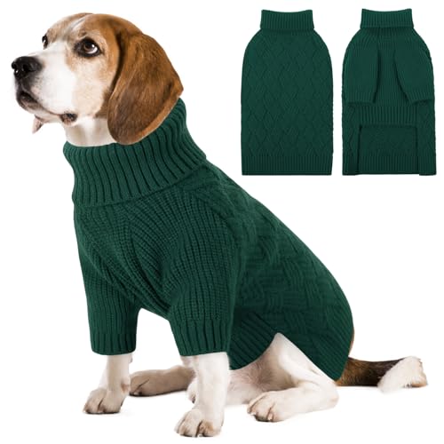 SUNFURA Warmer Hundepullover, für große Hunde, Jungen, großer Hundepullover, Haustier-Pullover für Weihnachten, einfarbig, Winter-Sweatshirt, Herbststrick-Rollkragen für Corgi, Französische Bulldogge, SUNFURA Warmer Hundepullover, für große Hunde, Jungen, großer Hundepullover, Haustier-Pullover für Weihnachten, einfarbig, Winter-Sweatshirt, Herbststrick-Rollkragen für Corgi, Französische Bulldogge, von SUNFURA