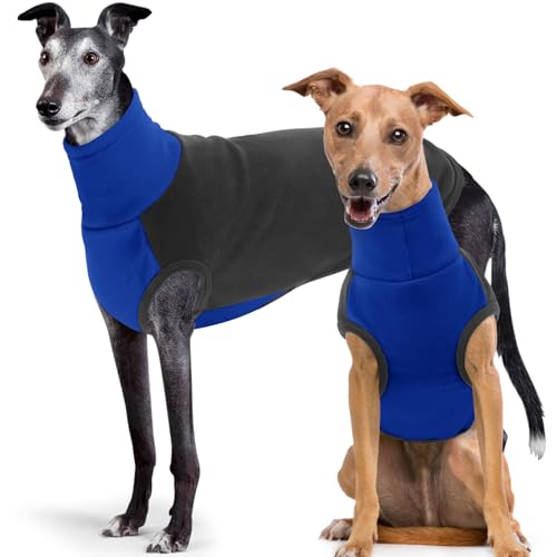 SUNFURA XXL-Hundepullover – Rollkragen-Hundepullover, Weste, Stretch-Pullover, Fleece-Mantel für extra große Hunde, Jungen und Mädchen, warmes Sweatshirt, Overall, weicher Schlafanzug für Beagle, Grau von SUNFURA