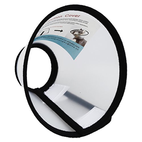 SUNGOO Elizabethan Hund Katze Haustier Wundheilung E-Kragen mit Schwarz SUNGOO Elizabethan Hund Katze Haustier Wundheilung E-Kragen mit Schwarz von SUNGOO