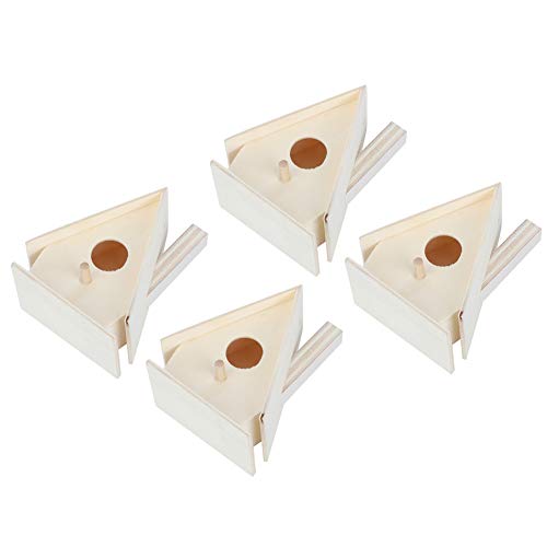 Holz-Vogelhaus-Nester Zum Aufhängen, Käfig, 4 Stück, Gartendekoration, Ornament, Vogelzubehör Holz-Vogelhaus-Nester Zum Aufhängen, Käfig, 4 Stück, Gartendekoration, Ornament, Vogelzubehör von SUNGOOYUE