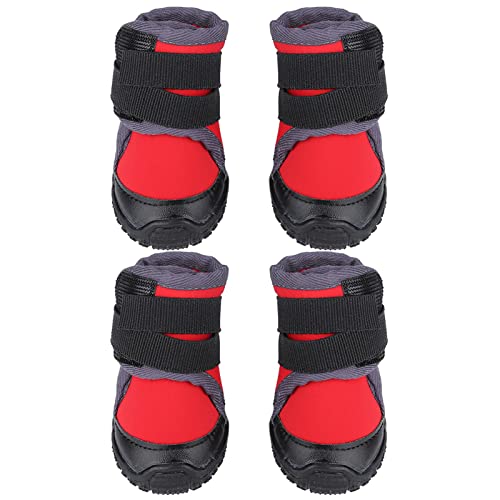 SUNGOOYUE Modische Haustier-Welpenschuhe für Große Hunde, rutschfeste Outdoor-Sport-Kletterstiefel für Hunde, Regnerische Tage, Superweich, Langlebig (90) von SUNGOOYUE