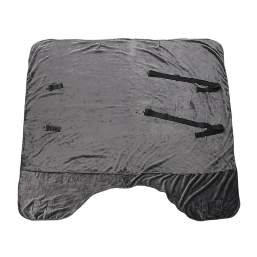 Pferdefliegendecke, Winterdecke, Flanellstoff, Isolierter Mantel für Pferde, Universelle Passform, Fliegenschutz, Reitausrüstung, Stallzubehör von SUNGOOYUE