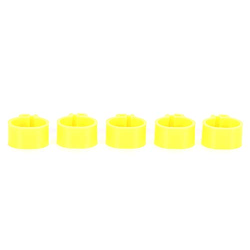SUNGOOYUE 200 Stück 10 Mm Tauben ohne Wort Beinring Geflügel Fußclip Identifikationsring Vogelzubehör für Brieftauben oder die Meisten Erwachsenen Vögel (Yellow) von SUNGOOYUE
